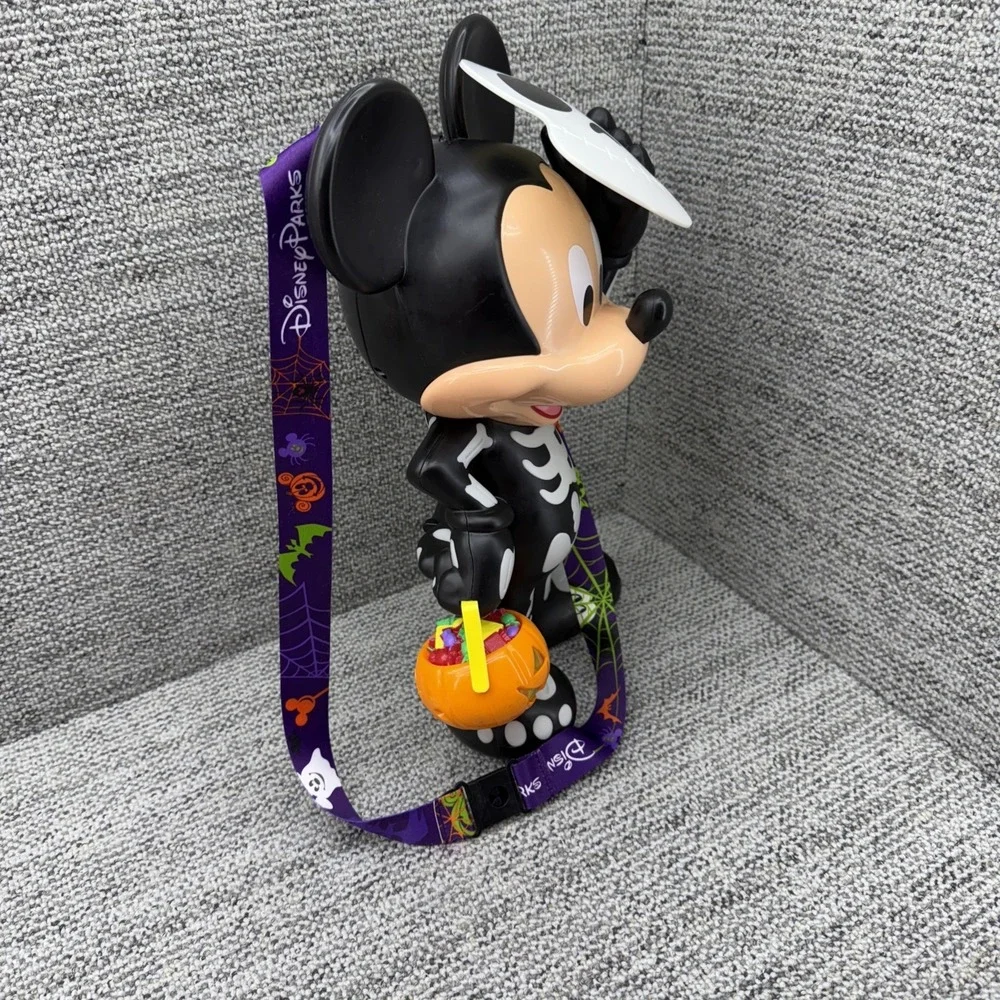Disney Parks Halloween Popcorn Bucket Skeleton Mickey Mouse Glow In The Dark 15